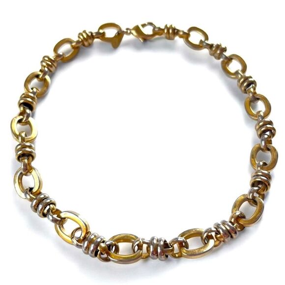 Vintage Francesca Visconti Chunky Chain Link Necklace - Picture 2 of 6